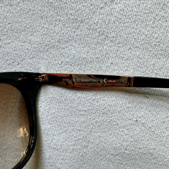 Jimmy Choo half black half tortoise gold embellished sunglasses - Picture 6 of 9